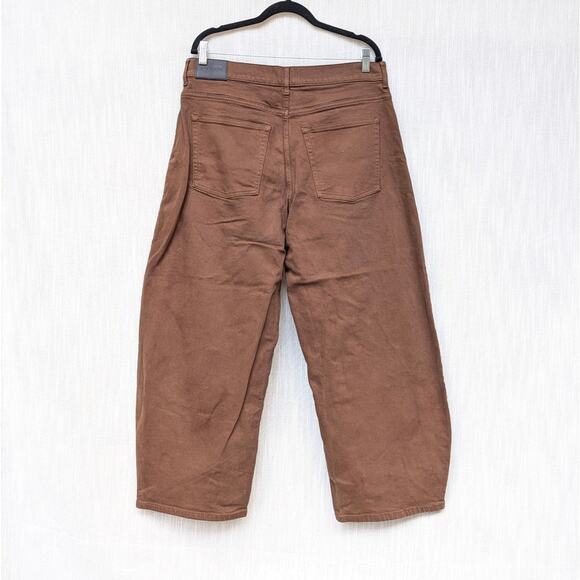 Everlane way high curve brown jeans 32r - Picture 2 of 9